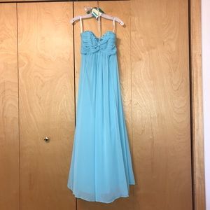 David’s Bridal Blue prom dress, size 0